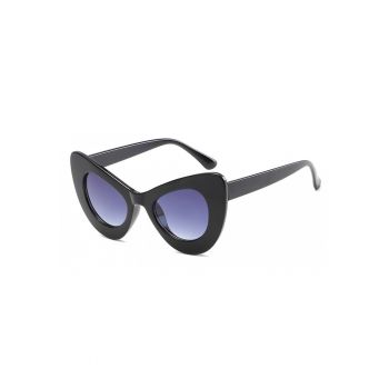 Ochelari de soare dama Butterfly Oversized - Negru-