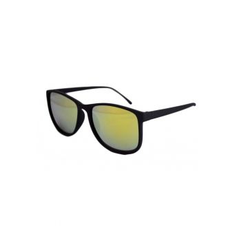 Ochelari de soare Justin verde reflexii - Negru Mat