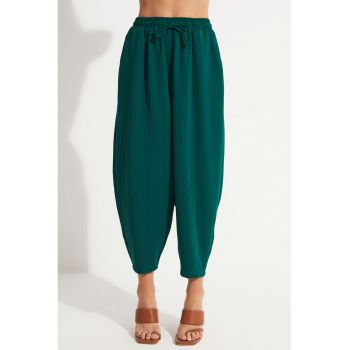 Pantaloni crop relaxed fit