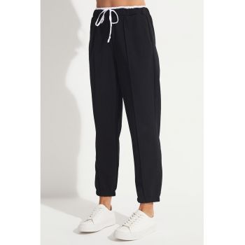 Pantaloni de trening cu talie inalta