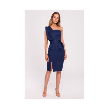 Rochie eleganta - Poliester - Bleumarin