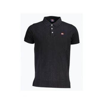 Tricou polo barbati cu logo - din bumbac - Negru