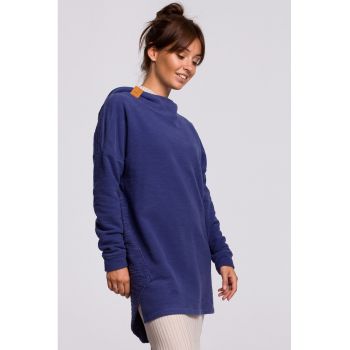 Bluza dama albastra - Bumbac/Poliester