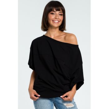 Bluza dama - Bumbac/Elastan - Negru