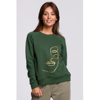 Bluza dama - Bumbac/Poliester - Verde