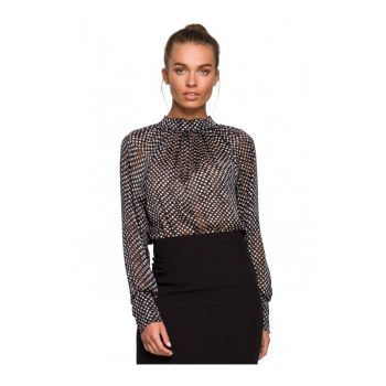 Bluza dama - Poliester - Alb/Negru