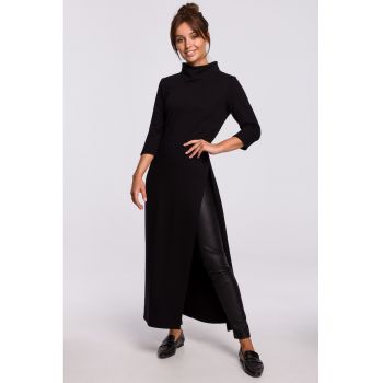 Bluza lunga - Bumbac - Negru