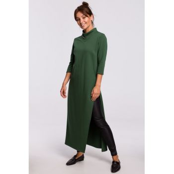 Bluza lunga - Bumbac - Verde -