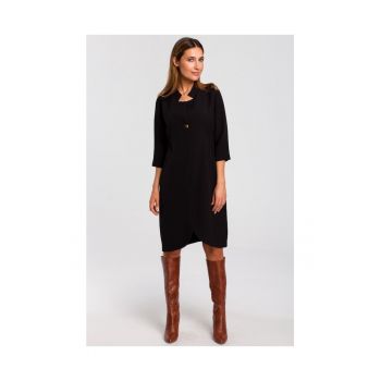 Rochie blazer - Poliester / Elastan - Negru