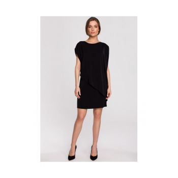 Rochie dama - Poliester/Elastan - Negru.