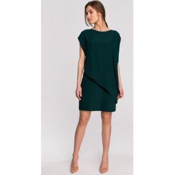 Rochie dama - Poliester/Elastan - Verde inchis