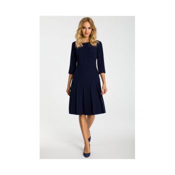 Rochie dama - Poliester / Viscoza - Bleumarin inchis