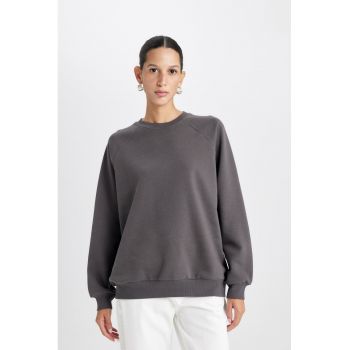 Bluza de trening supradimensionata cu maneci raglan