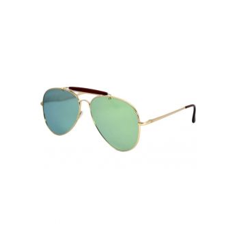 Ochelari de soare Aviator Outdoorsman Verde deschis reflexii - Auriu-