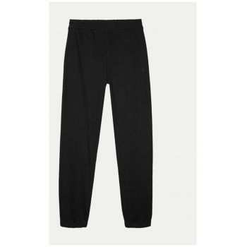 Pantaloni trening Unisex 4FWAW24TTROU0826 Negru Loose Fit - Bumbac