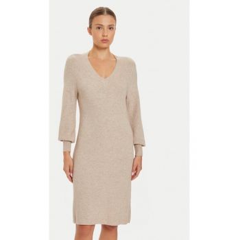 Rochie tricotata Katia 15312844 Bej Regular Fit - Viscoza