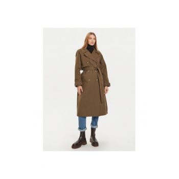 Trench Bianca PL402446 Verde Regular Fit - Poliester