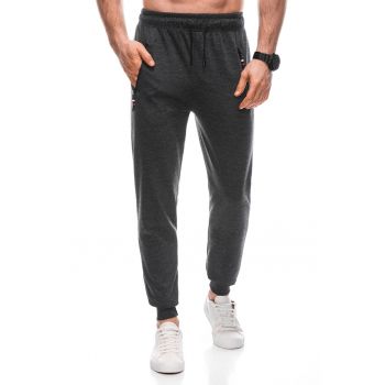 Pantaloni de trening din amestec de bumbac cu snur