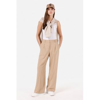 Pantaloni eleganti cu croiala ampla