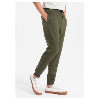 Pantaloni sport din amestec de bumbac OM-PASK-0129