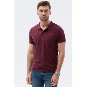 Tricou polo din bumbac cu model pique