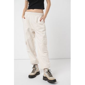 Pantaloni cargo de trening cu snur