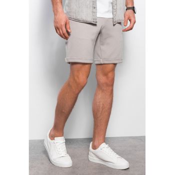 Pantaloni scurti texturati cu buzunare laterale