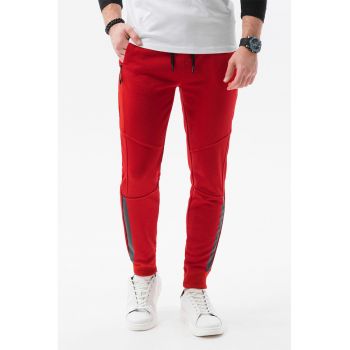 Pantaloni sport cu buzunare cu fermoar