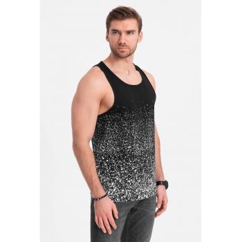 Top din bumbac cu decupaj racerback