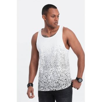 Top din bumbac cu decupaj racerback