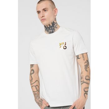 Tricou cu logo cu irizatii