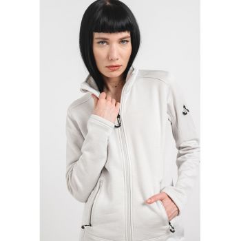 Jacheta din fleece cu cusaturi contrastante pentru trekking Antilla