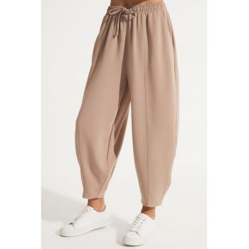 Pantaloni crop relaxed fit