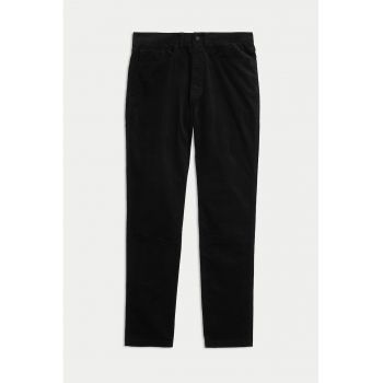 Pantaloni slim fit din reiat