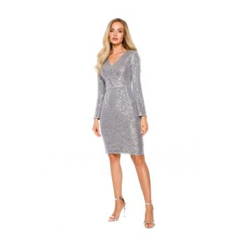 Rochie mini dama - Made of Emotion - Helmer - argint