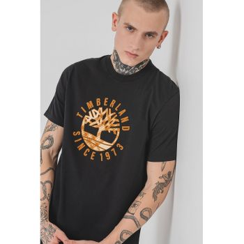 Tricou de bumbac cu logo