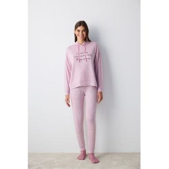 Bluza de pijama cu gluga