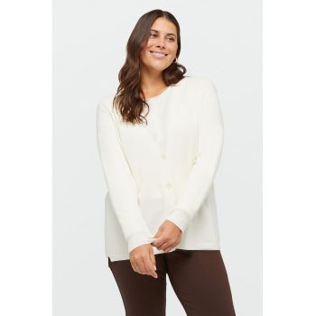 Cardigan uni cu nasturi