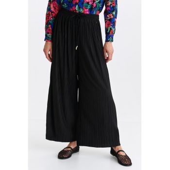 Pantaloni culotte cu snur in talie