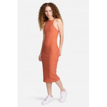 Rochie midi cu spate decupat