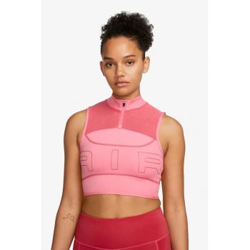 Top crop cu tehnologie Dri Fit pentru alergare