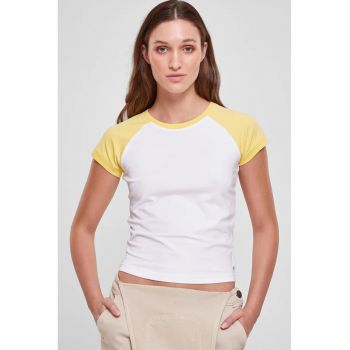 Tricou cu maneci raglan contrastante