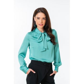 Bluza regular fit cu mansete