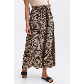 Pantaloni culotte cu animal print