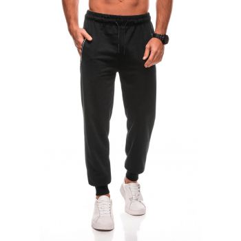 Pantaloni de trening din amestec de bumbac cu snururi