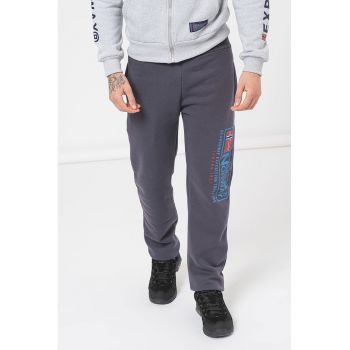 Pantaloni regular fit de trening cu logo Moffroy