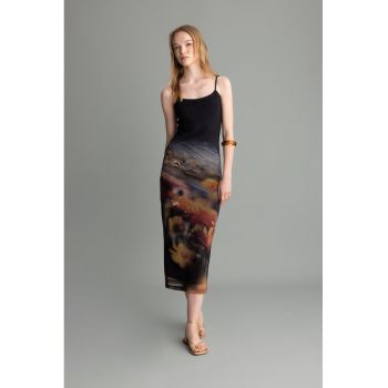 Rochie maxi cu model floral