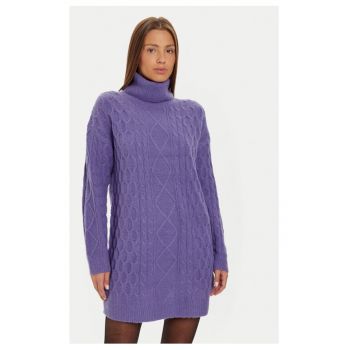 Rochie tricotata LKD-248SINBYB Violet Regular Fit - Acril