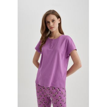 Tricou de pijama cu striatii