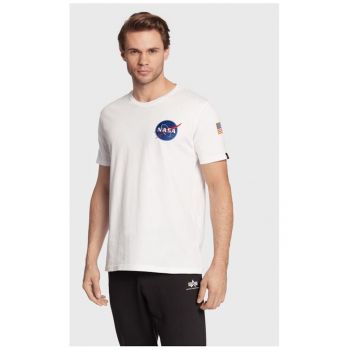 Tricou Space Shuttle 176507 Alb Regular Fit - Bumbac